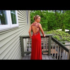 Red prom dress - perfect condition
